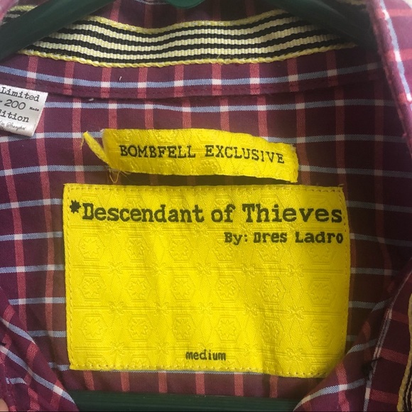 Limited edition Descendant of Thieves casual long sleeve button up - Picture 6 of 9